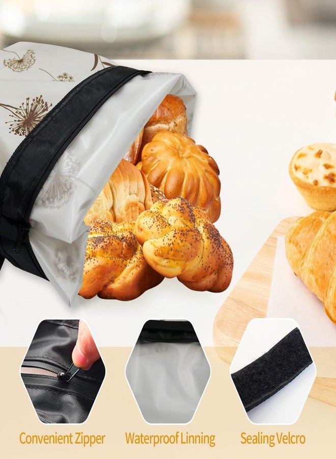 Kuabiz 2 Pcs Reusable Beeswax Bread Bags for Homemade Bread 17" x12" Sourdough Storage Bags with Foodgrade TPU Lining Food Wraps to Keeping Fresh Loaf Fresh Freezer Baker Baking Supplies - Image 3